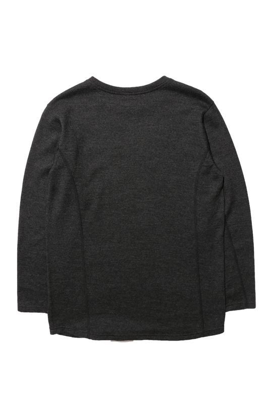 COLIMBO Rockland Woolen Tee L/S -Function Wool Fabric- Dark Gray【ZU-0421】