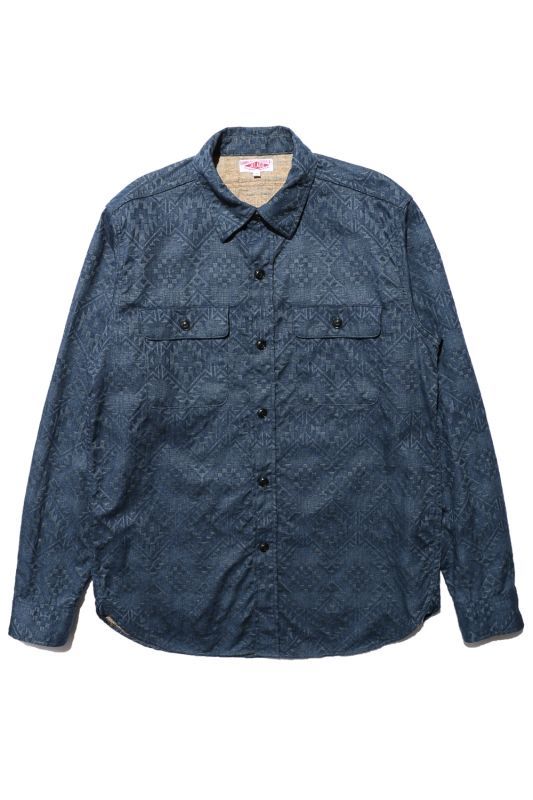 JELADO Union Workers Shirt(ユニオンワーカーズシャツ) Navy【JP51109】