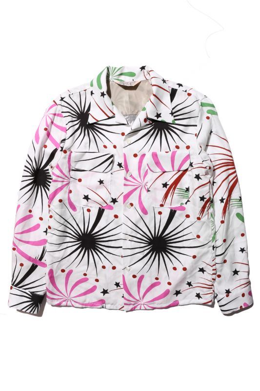 JELADO Westcoast shirt(ウエストコースト シャツ) Fireworks Pattern White【SG51102】