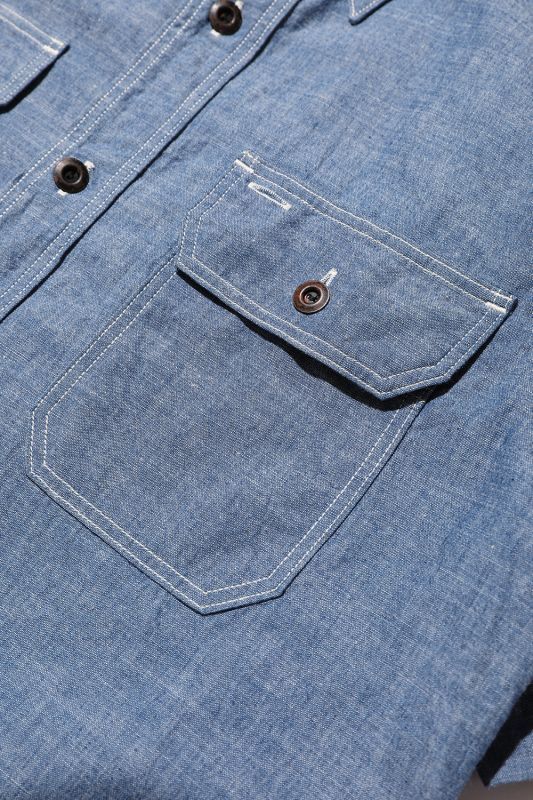 JELADO S/S Chambray Work Shirt (シャンブレーワークシャツ)【JP94104】