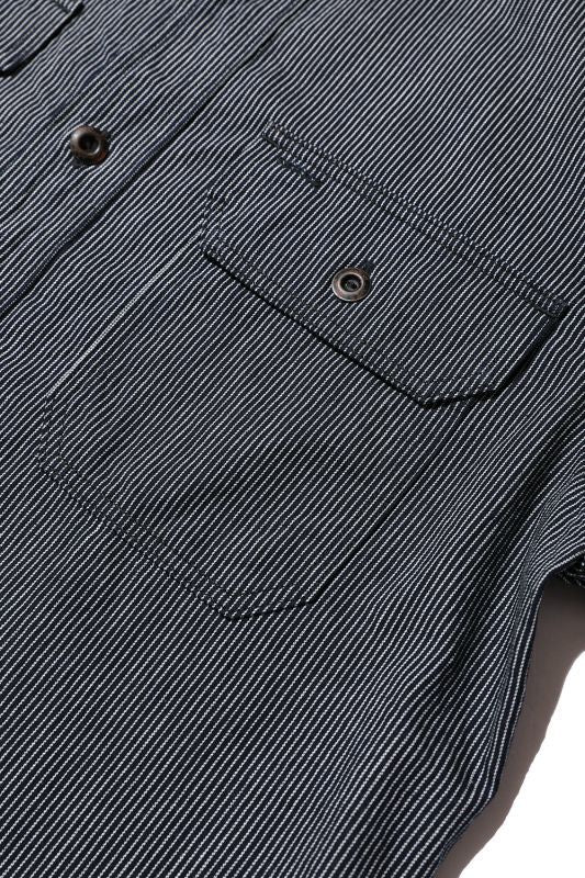 JELADO S/S Work Shirt(ショートスリーブ ワークシャツ)Indigo Stripe【JP52112】