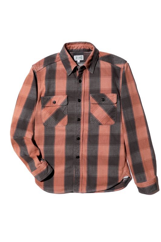 JELADO Unionworkers Shirt  Regular Length Brick Brown【JP52130】