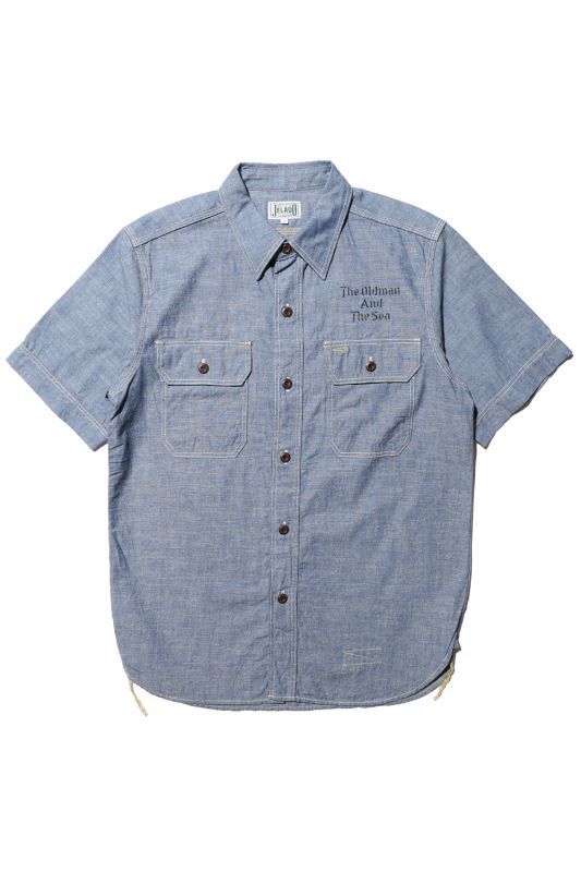 JELADO S/S Chambray Work Shirt Novel Custom(シャンブレーワークシャツノーベルカスタム)【JP52121】