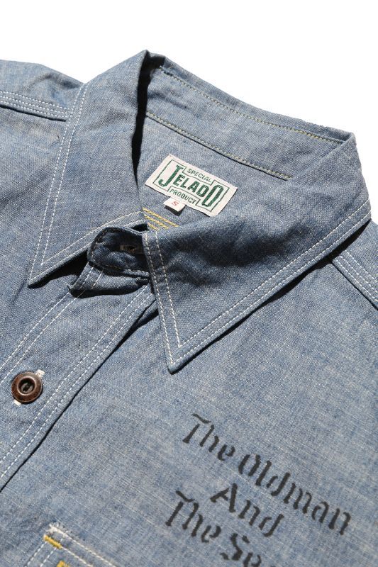 JELADO S/S Chambray WORK SHIRT Novel Custom(シャンブレーワークシャツノーベルカスタム)【JP52121】 S