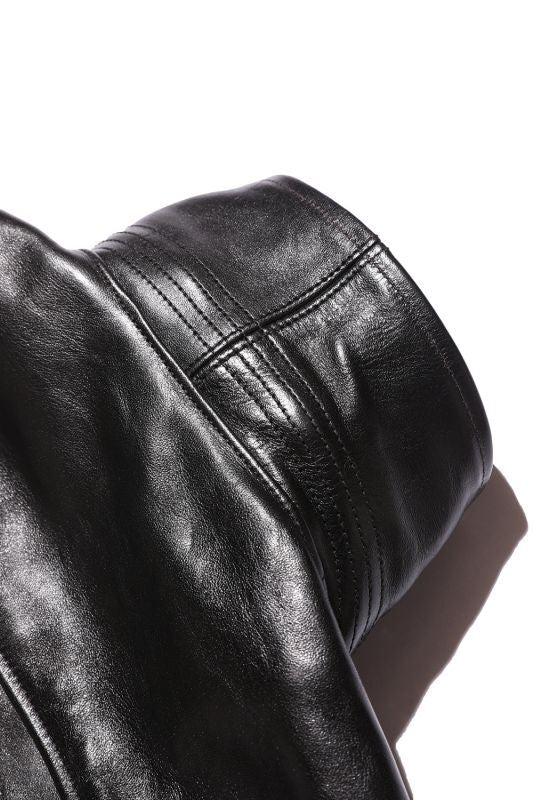 COLIMBO STOCKMANS' LEATHER COAT -30's Style Leather Work Coat- Horse Hide Black【ZV-0143】