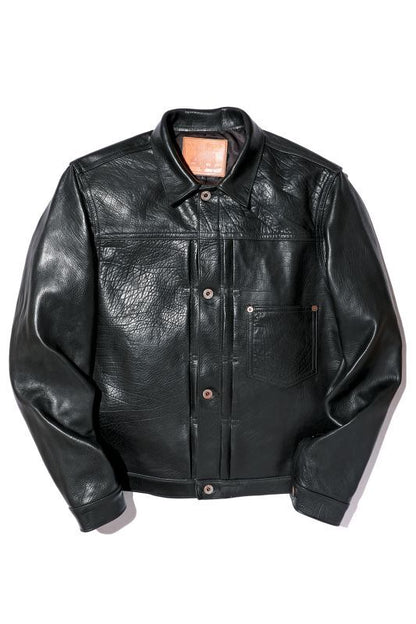 JELADO 44 Leather Jacket (レザージャケット) Calf Leather Black【JP53415】