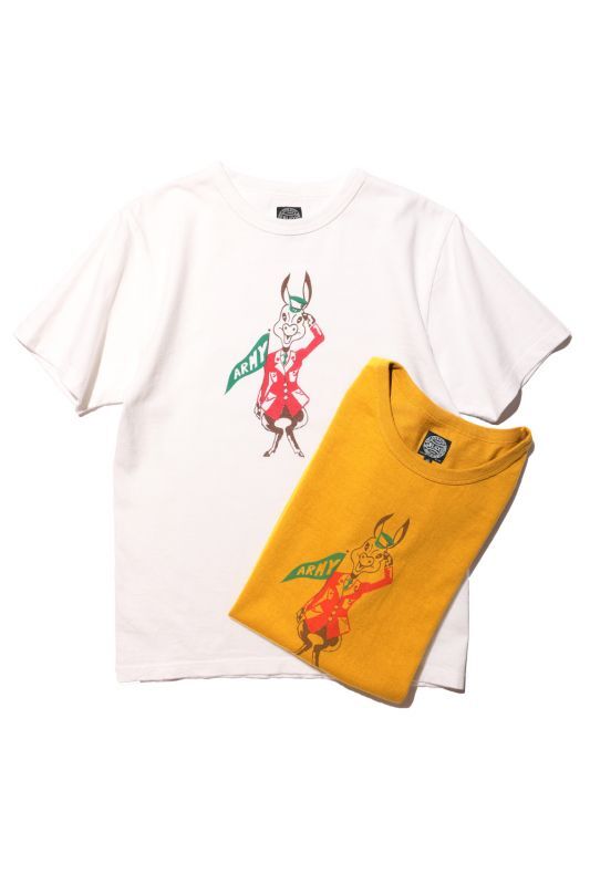 JELADO Army Print Tee(アーミープリントティー) Mustard Off-white【AB61224】