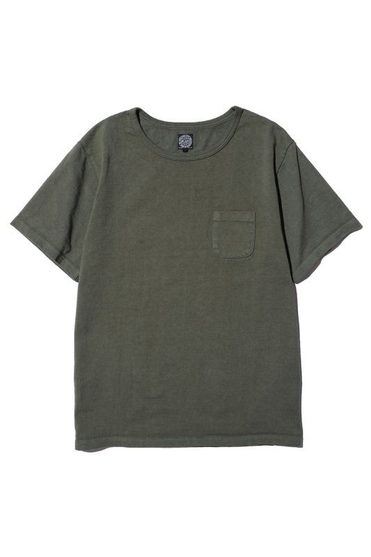 JELADO  Loopwheel Heavy Pocket Tee(ループウィール ヘビーポケットティー) Olive【AB62215】