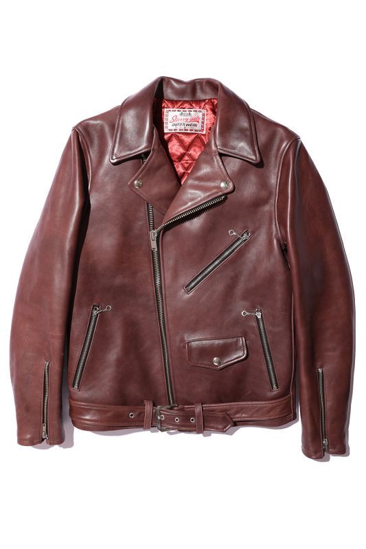 JELADO Rebel Jacket Horse Hide Full Aniline Finish Cherry Brown【SG63419】