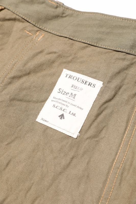 JOHN GLUCKOW Field Trousers Olive【JG94301】