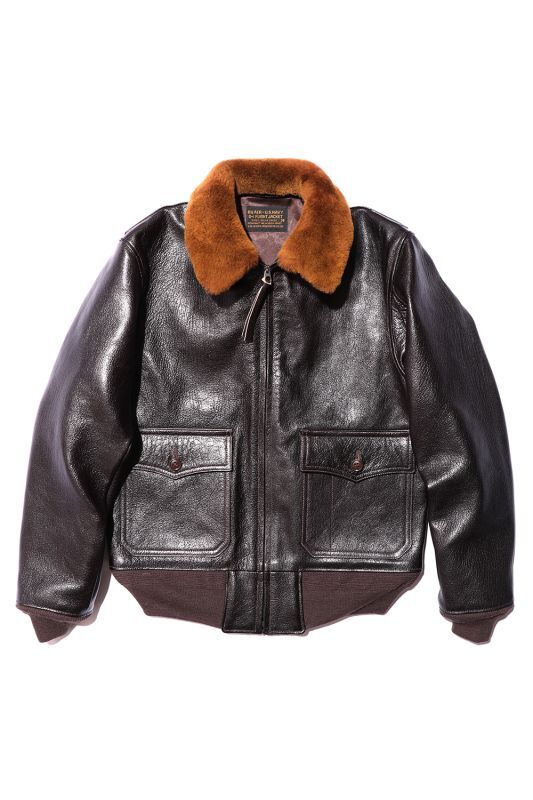 Rainbow Country BU AER-U.S.Navy G-1 Flight Jacket Goatskin Dark Seal Brown【RCL-10074-2021】