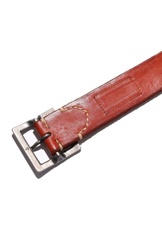 Vintage Works Leather Belt Handmade Rough Out 7Hole Garrison Belt